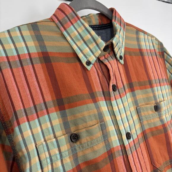 L.L. Bean Button Down Shirt Mens S Plaid Slightly Fitted Organic Cotton Gorpcore - Picture 3 of 8
